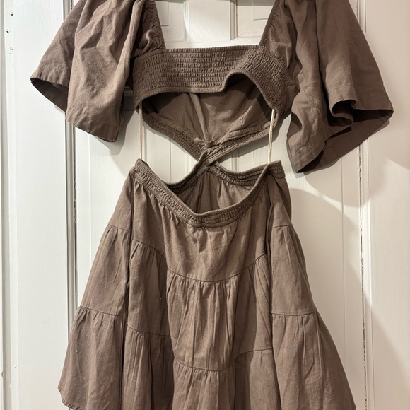 Free People Brown Backless Dress - Picture 3 of 5